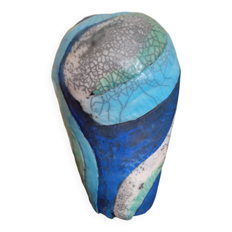 Signed ceramic vase