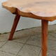 Brutalist olive coffee table 60s