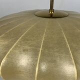 Lampe suspendue en forme de cocon OVNI du milieu du siècle avec laiton dans le style d'Achille Castiglioni, années 1960
