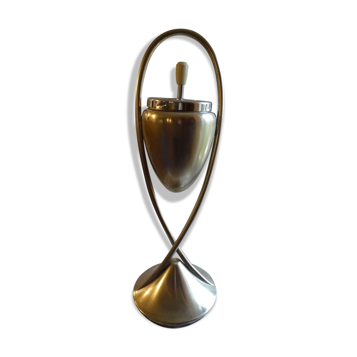 Stainless ashtray on foot tumblesbuto design 50s - 60s