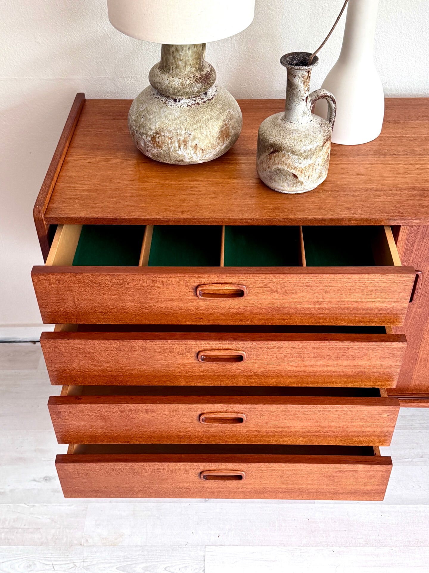Vintage teak credenza sideboard
