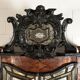 Antique trumeau with walnut mirrors, Italy 20th century