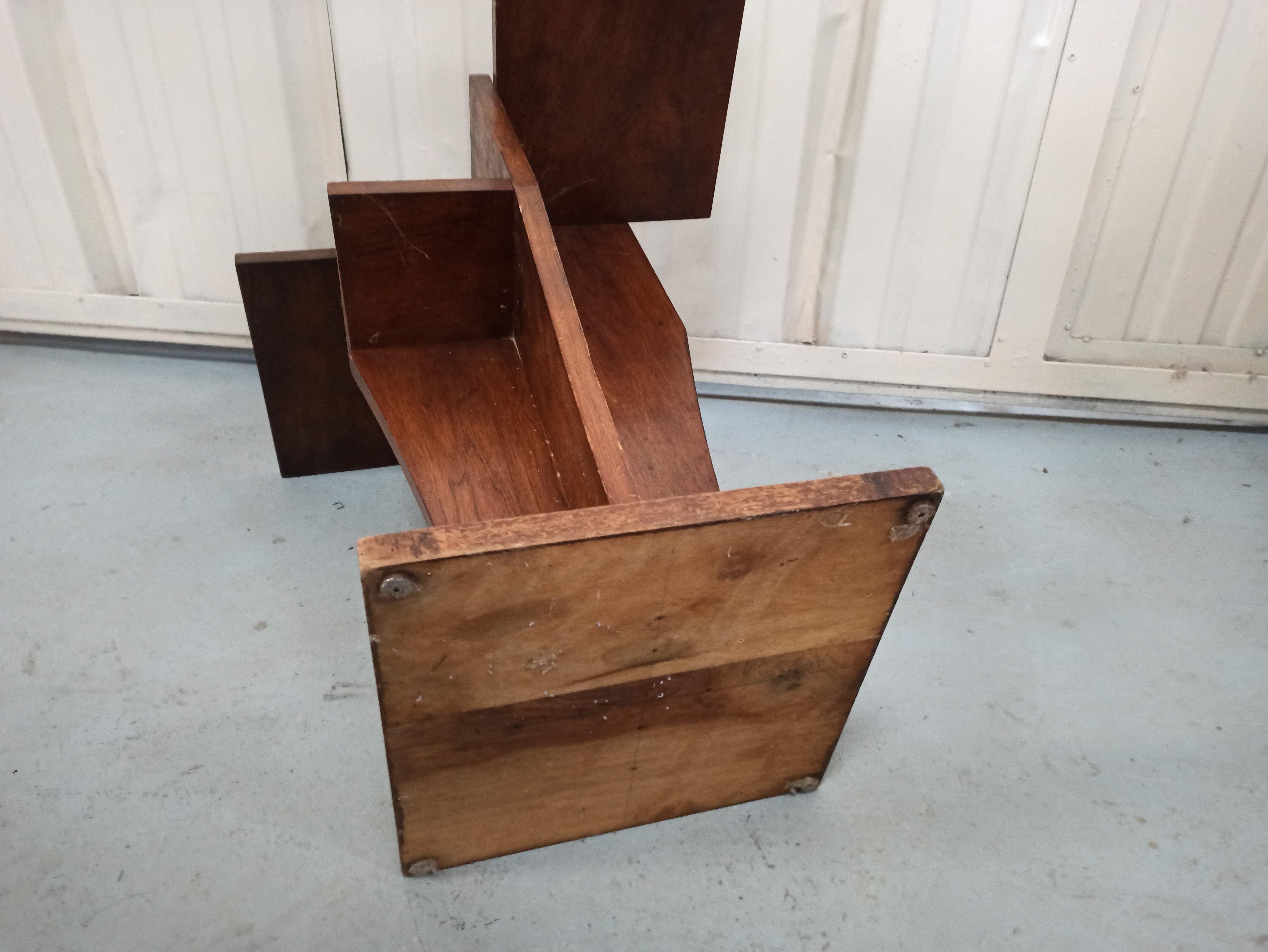 Shelf console harness in wood art deco