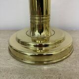 Set of 2 large globe glass table lamps , 1970s