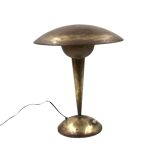 Mid-century modern brass adjustable table lamp, Italy circa 1950
