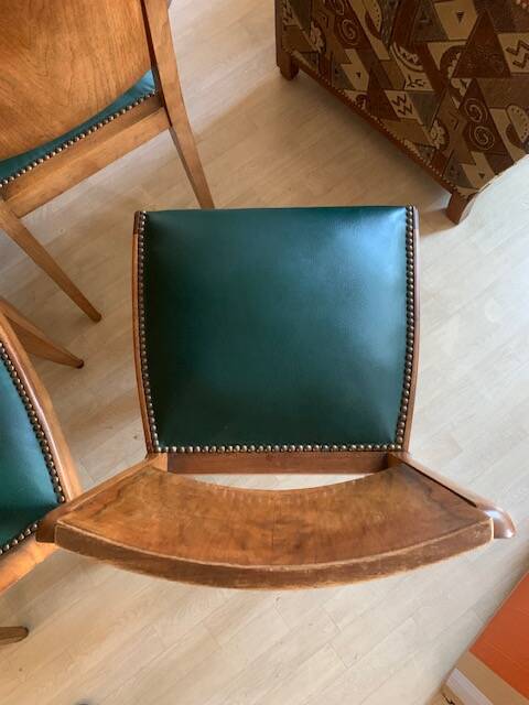 6 Art Deco style chairs