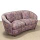 Vintage wooden fabric sofa Italy 1960s original