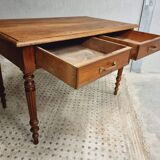 Antique table desk table dining table walnut 72x120 cm