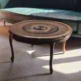 Rattan coffee table