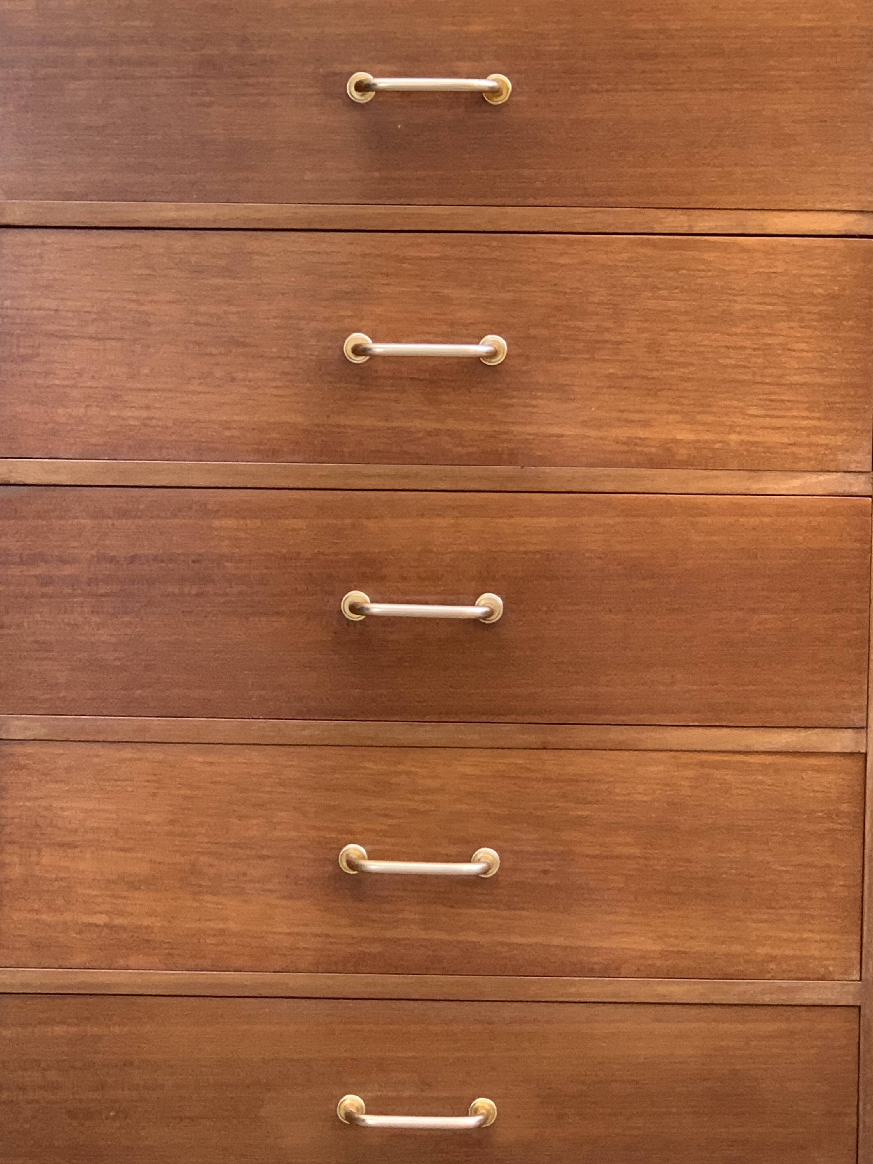 Vintage chest of drawers with compass feet 1960 H112