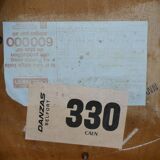 Baumann bistro chair, in wood and skai