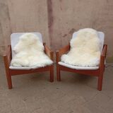 Pair of Scandinavian armchairs
