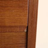 Teak veneer chest of drawers