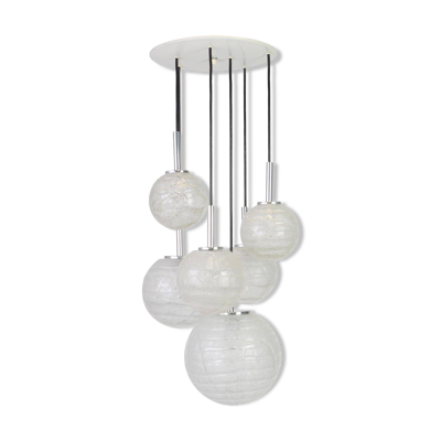 Grand Lustre Cascadeur Designer en verre de Murano par Doria, Allemagne, années 1970