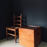 Handcrafted Cubical Side Table, Belgium, 1950s