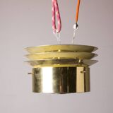 Danish Brass Pendant Lamp model T742 by Hans Agne Jakobson 1960.