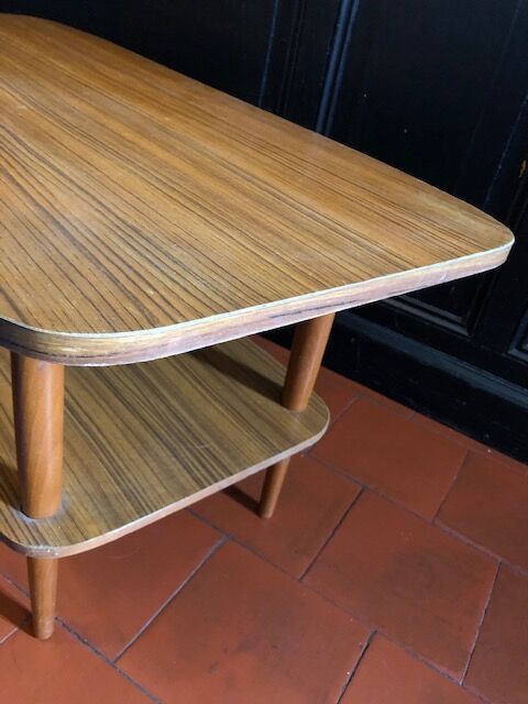 Scandinavian coffee table compass foot