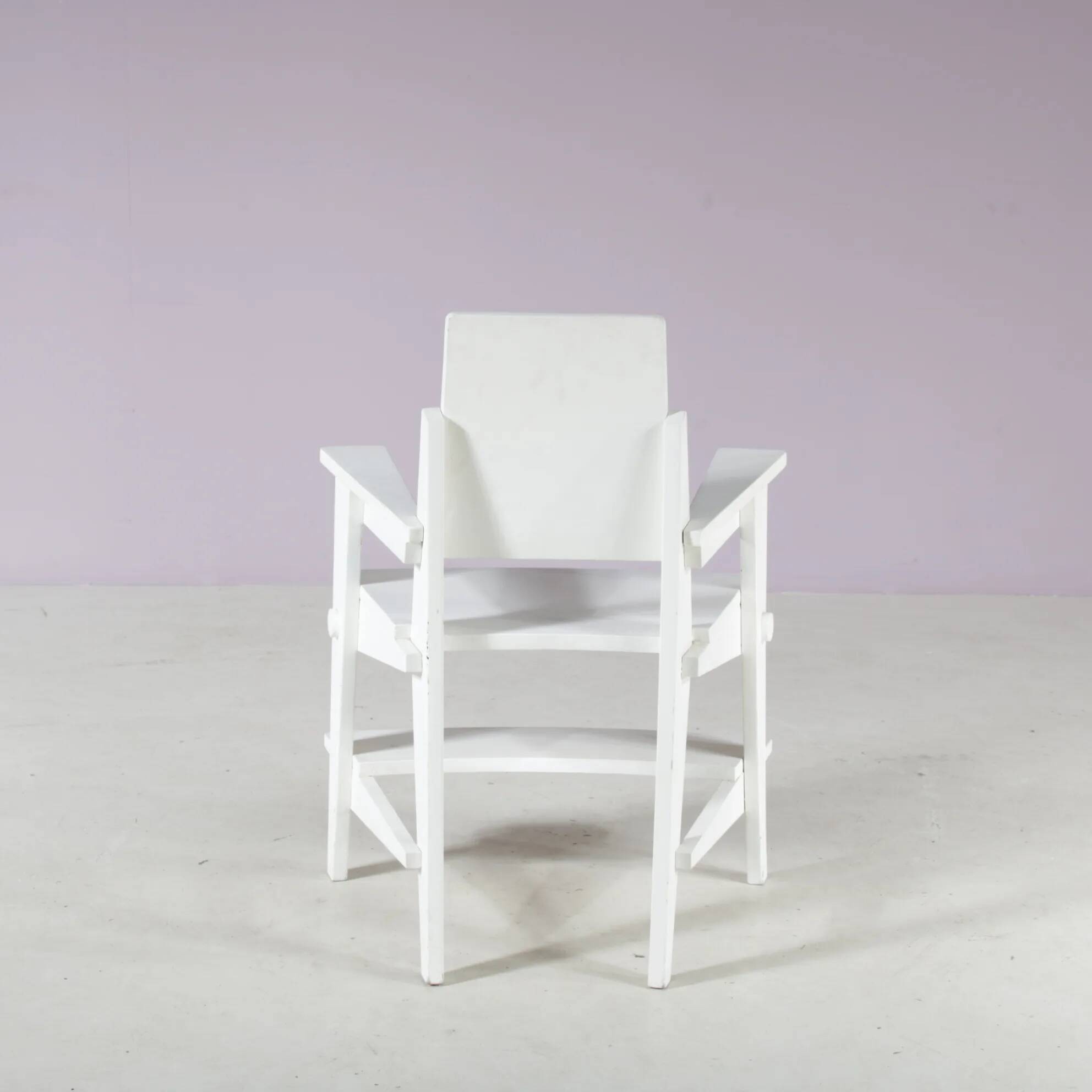 1930 Amsterdam School style children chair from the Netherlands