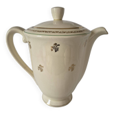 Antique pouring coffee pot in Gien earthenware, Valence model, A040