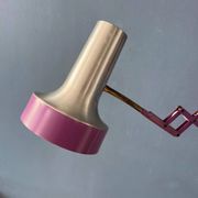 Vintage Space Age purple scissor wall light