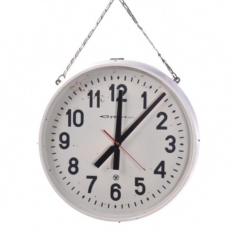 Double vintage station clock