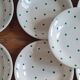 Set de 10 assiettes plates longchamps vintage