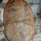 Braided raffia lampshade - Vintage authentic 70s