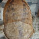Braided raffia lampshade - Vintage authentic 70s