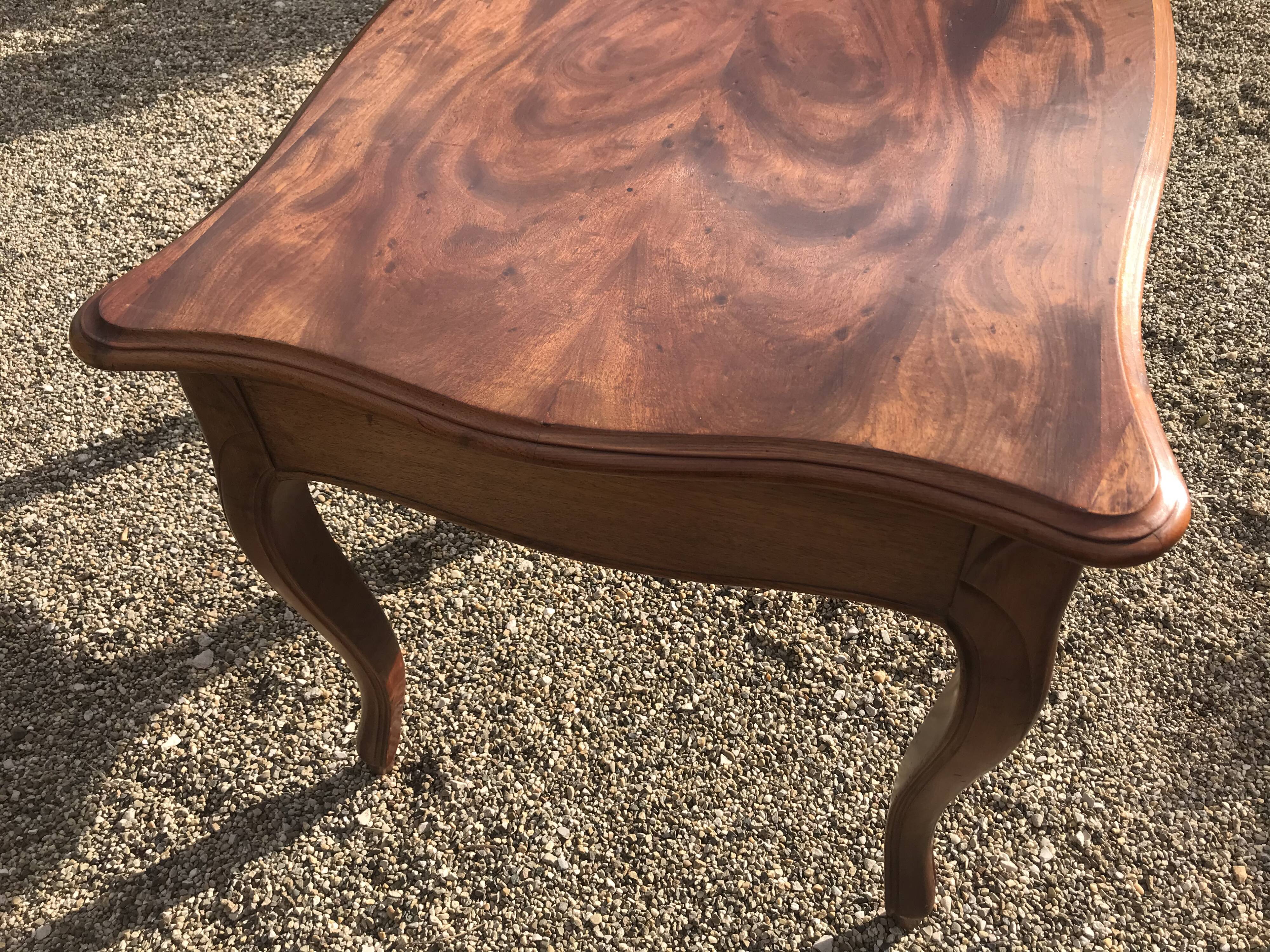 Louis XV-style mahogany desk