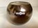 Petit vase boule céramique craquelée dorée