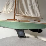 Wooden navigable basin sailboat. origin england