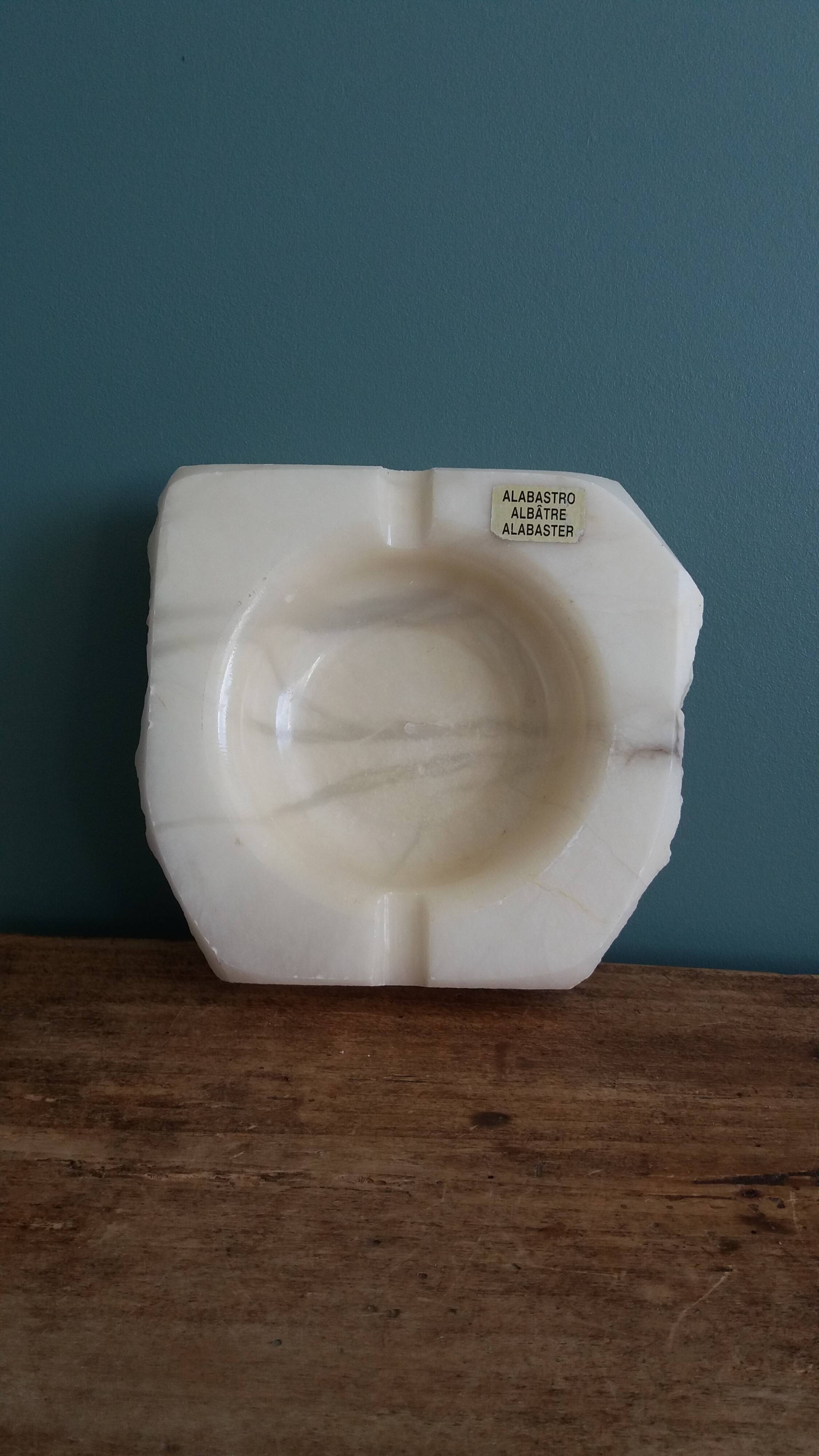 Alabaster ashtray, Italy