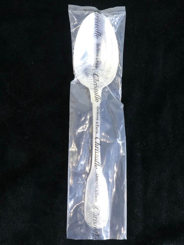 12 spoons Christofle model Vendome in silver metal