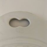 Moulin des Loups openwork dish, "Canada" model – blue and orange Imari decoration