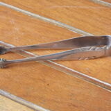 Solid silver sugar clamp Art Deco style