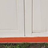 Pair of 19th-century cupboard doors and their frame (1st), woodwork