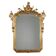 Antique umbertine mirror in Swiss pine, Italy, 19th century.