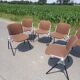 Set of 6 Italian design chairs 70s