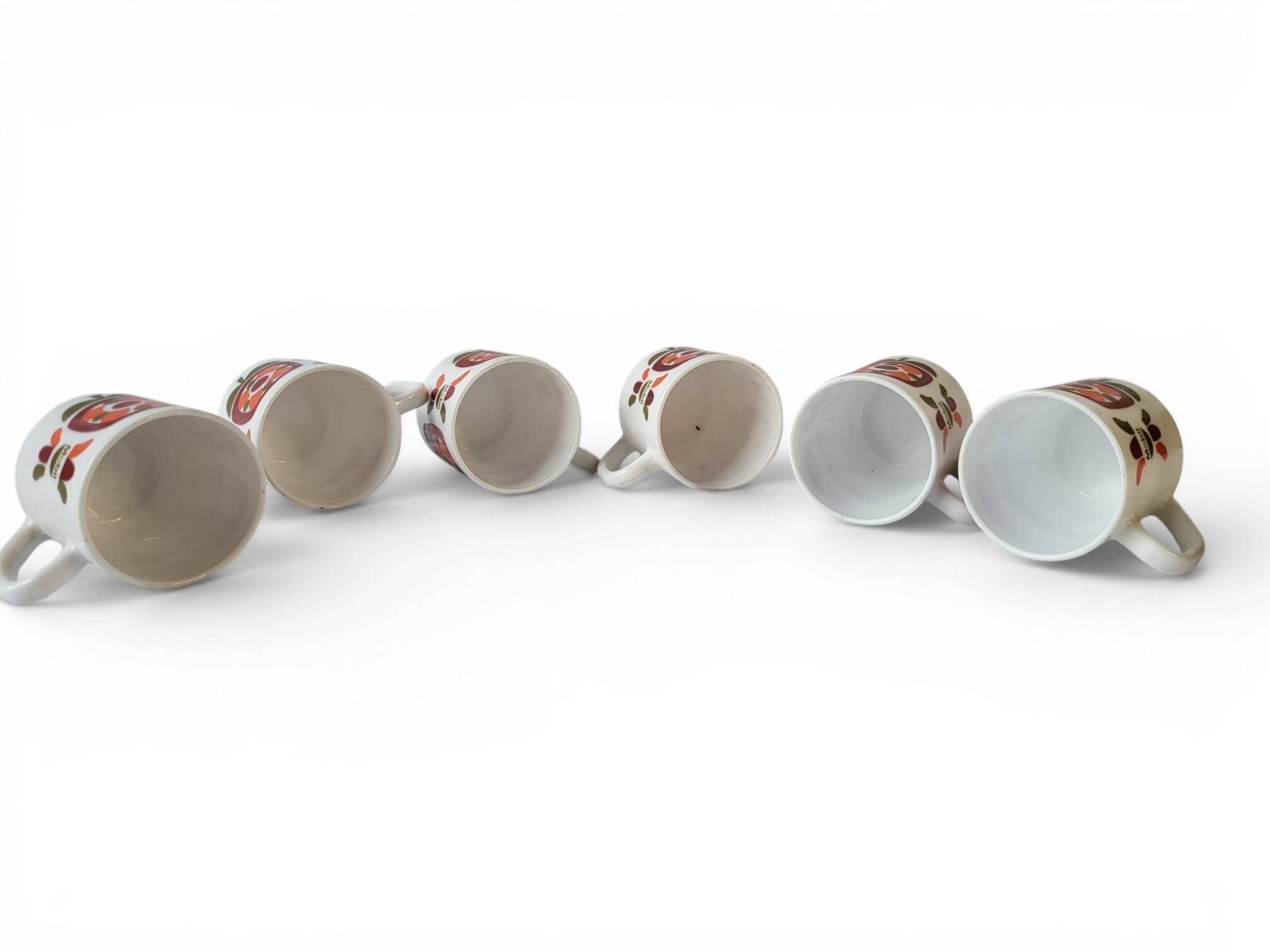 6 vintage mobile mugs