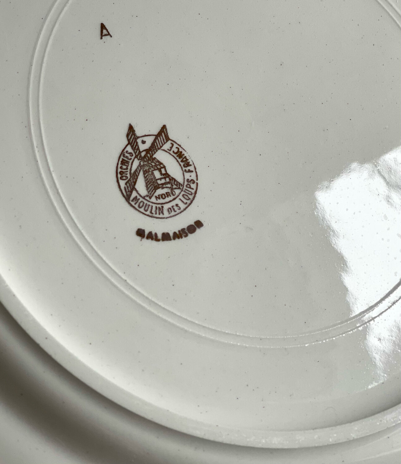 5 dessert plates Orchies Moulin des Loups