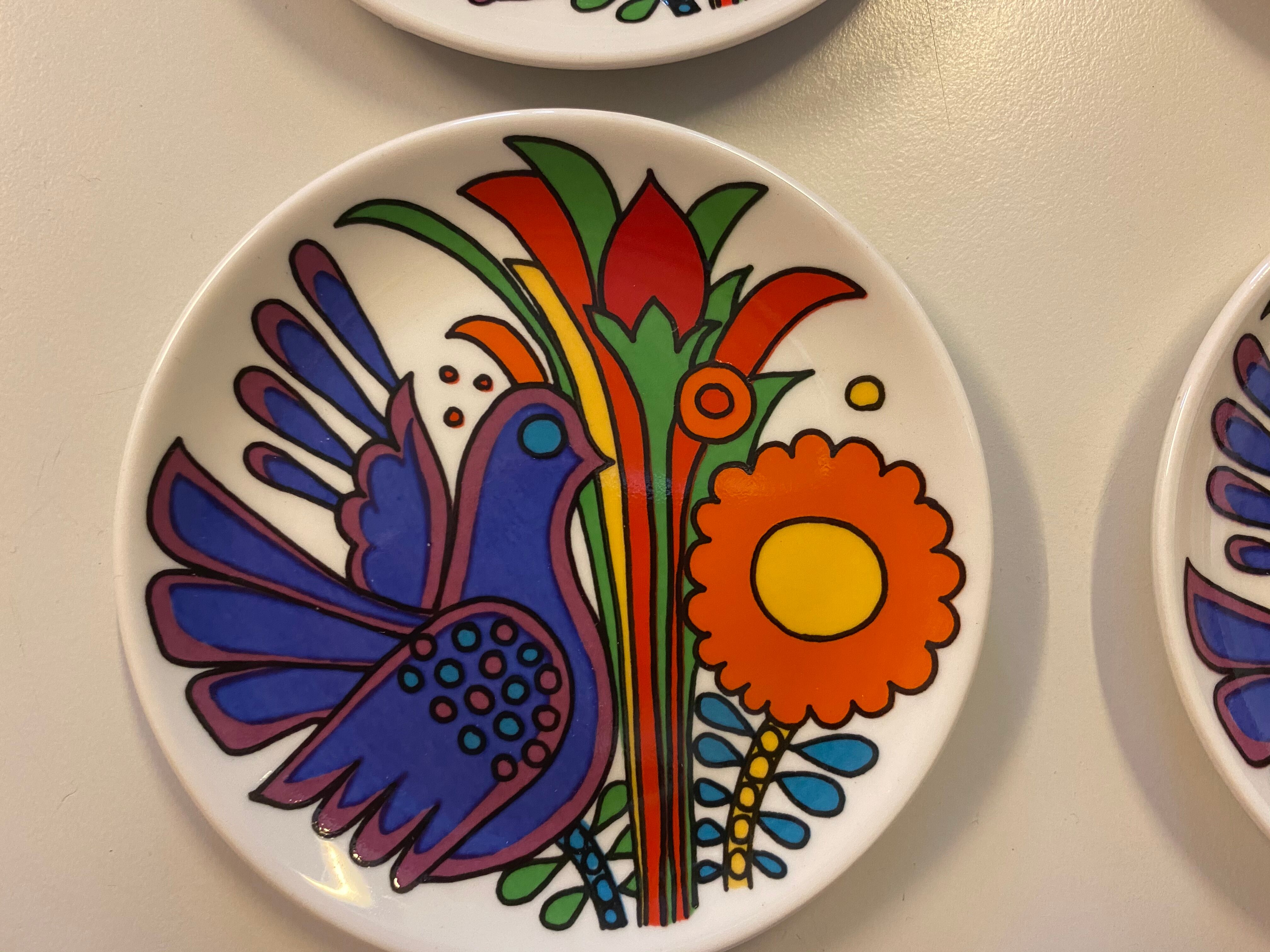 Six saucers Villeroy Boch Acapulco