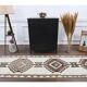 Vintage Turkish Oushak Handmade Wool Cotton White Runner Rug 84x346