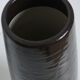 Vase ceramic flowers and brown glass