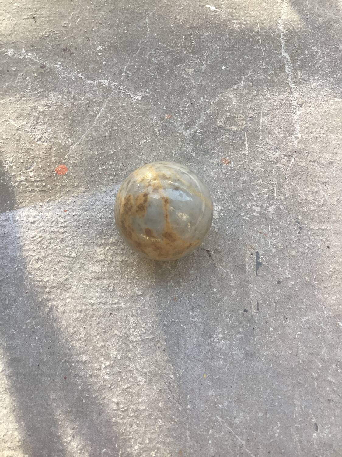 Polished stone ball sphere