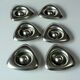6 stainless steel egg cups by wmf - vintage