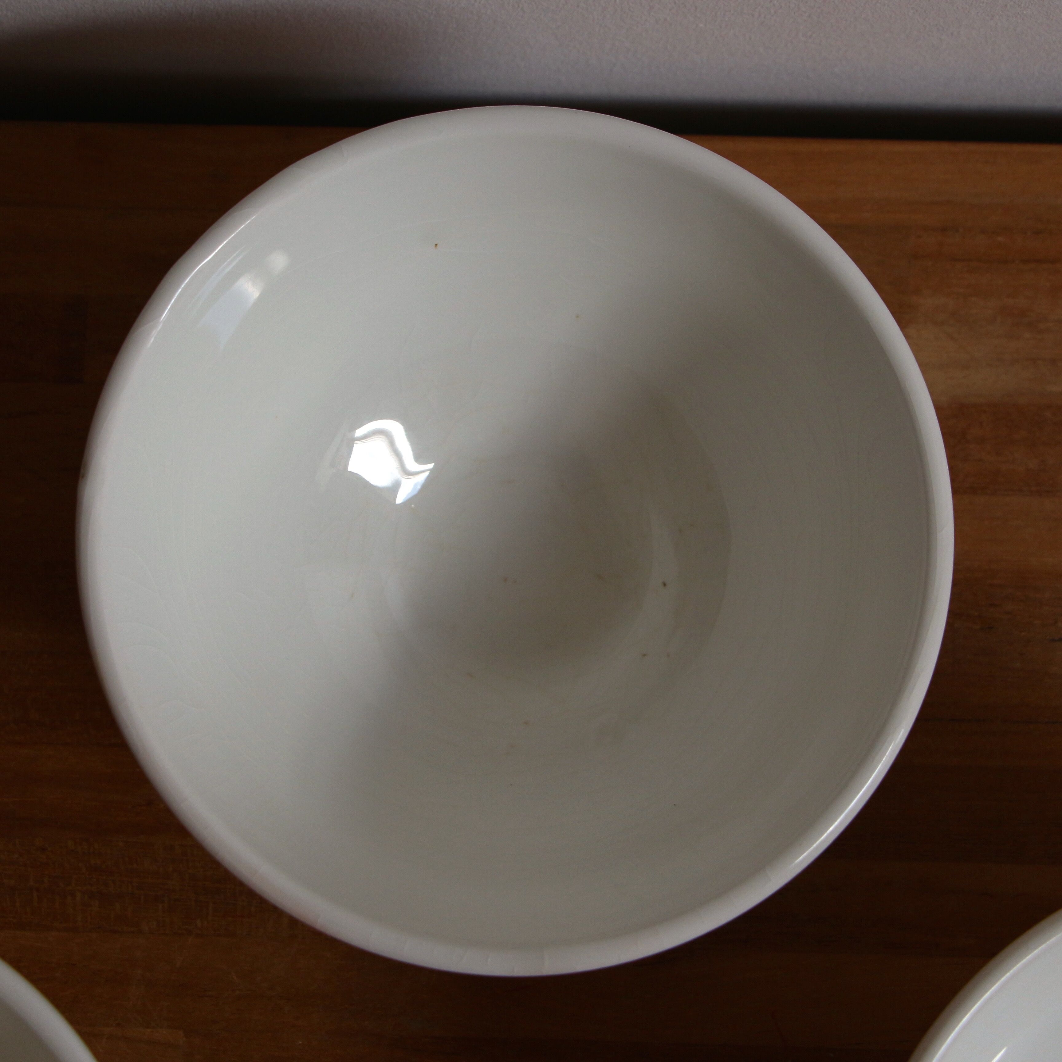 Trio of iron earth bowls