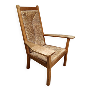 Fauteuil en osier à - haut