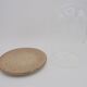 Cloche en verre sur assiette