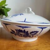 Vegetable soup tureen in earthenware from St Amand