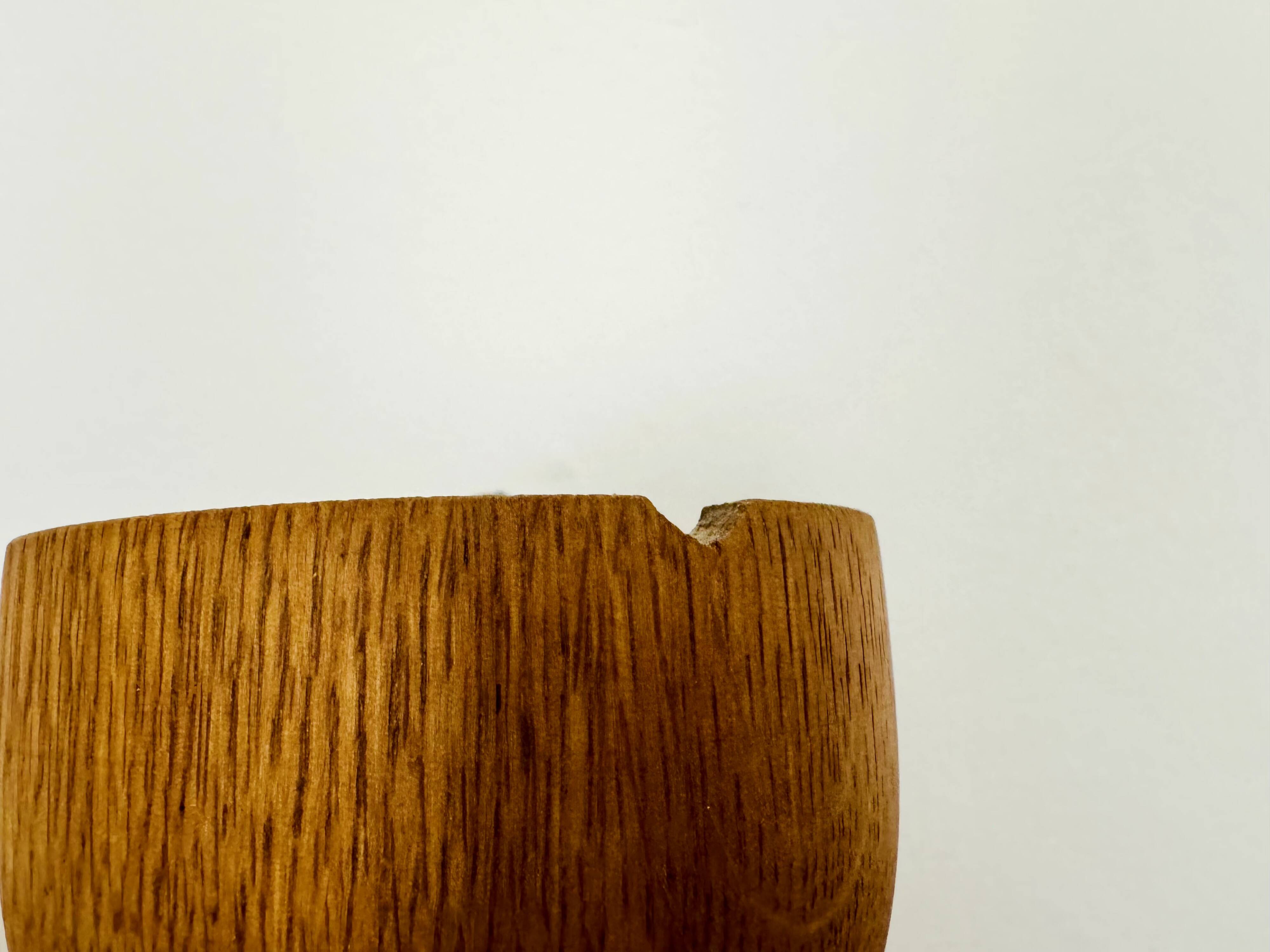 Oak Pendant Lamp with Counterweight by Uno and Östen Kristiansson